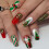 Christmas Fake Nails Square 24 Pieces 1