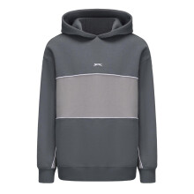 (L, Slate) Slazenger Mens Colour Block Drawstring Hoodie