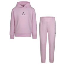 (3-4 Years, Pink/Black) Nike Childrens/Kids Air Jordan Jump Hoodie And Joggers Set