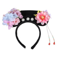 Chinese Royal Flower Headband for Women Wedding Hair Hoop