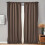 Solid Color French Door Curtains Rod-Pocket Design 8