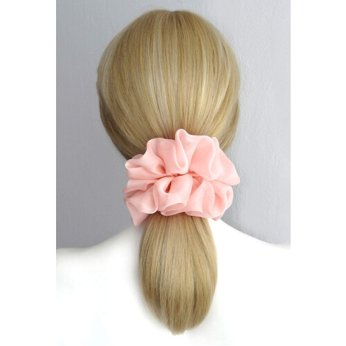 Soft Chiffon Scrunchies 38 Colors Large Ponytail Holders 2
