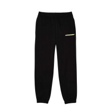 (18 UK, Black) Lacoste Womens/Ladies Flannel Logo Trousers