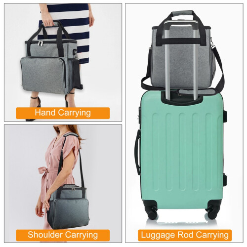 Coffee Maker Bag Single Serve Coffee Brewer Waterproof Storage Bag with Extra Pockets Coffee Machine Storage Bag