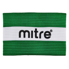 (L, Green/White) Mitre Logo Captains Armband