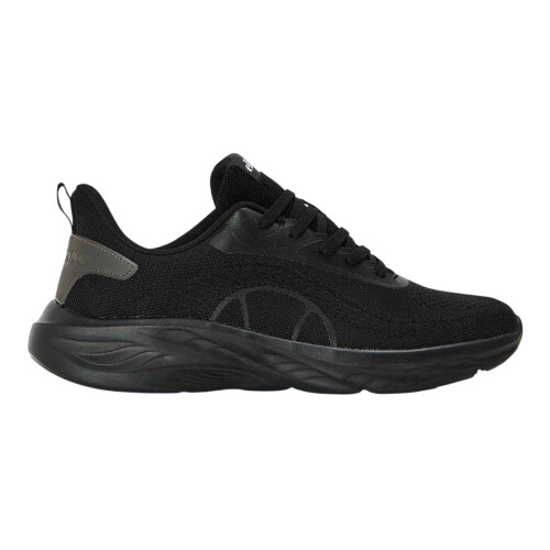 Ellesse (10 UK, Solid Black) Ellesse Mens Como Leather Flat Trainers