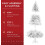 White Artificial Christmas Tree 6 Ft Unlit Hinged 6