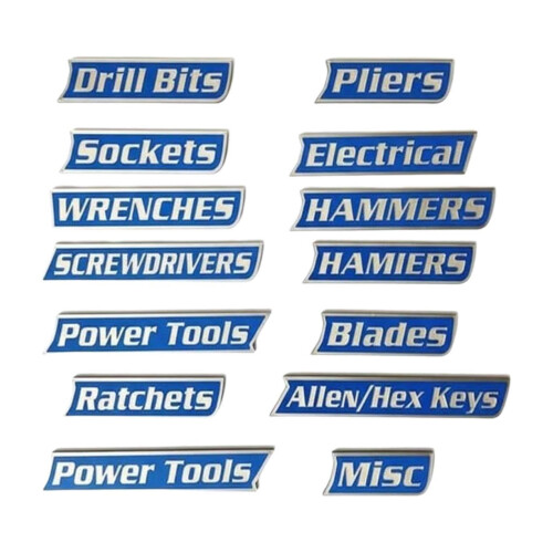 3D-Printed Magnetic Toolbox Labels 12 Pack 1