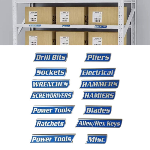 3D-Printed Magnetic Toolbox Labels 12 Pack 2