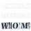 Welcome Letters Stencil Set 8 Large 2