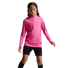 (13 Years, Pink/Black) Nike Childrens/Kids Strike Swoosh Quarter Zip Drill Top