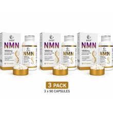 NMN + Resveratrol 18000mg 90 Capsules Supplement 3 Pack