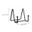 Unbranded Plate Display Stand Black 2 Pcs 2