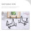 Unbranded Plate Display Stand Black 2 Pcs 8