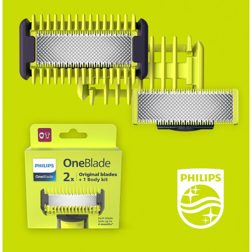 Compatibel met Philips OneBlade scheerapparaten, vervangende scheerbladen. 1
