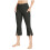 Women's High Waist Stretch Capri Pants Solid Color Straight 7