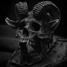 Retro Punk Satan Goat Skull Stainless Steel Locomotive Ring Fashionable Men'S Gothic Jewelry Gift Skull Personality US10