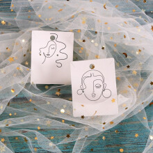 Fashion 100Pcs/Lot Elegant Women Pattern Earring Display Card Necklace Jewelry Packing Paper Card Tag Holders (Mixed)