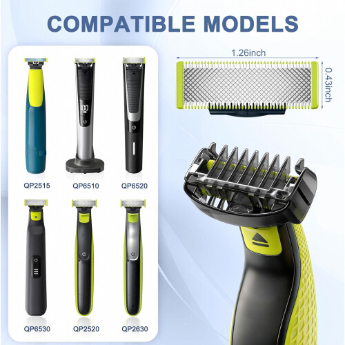 Compatibel met Philips OneBlade scheerapparaten, vervangende scheerbladen. 1