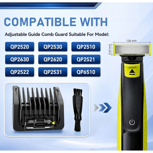 Compatibel met Philips OneBlade scheerapparaten, vervangende scheerbladen. 2