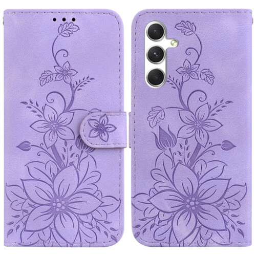 Purple PU Leather Flip Wallet Case for Samsung Galaxy S24