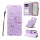 Purple Leather Flip Case for Galaxy S25 Edge 5G with RFID 1