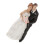 Wedding Cake Topper Bride and Groom Multi Color Figurine 1 5