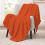 Soft Thick Throw Blanket 27.5 x 39.3 in Orange 4