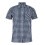 Lee Cooper (S, Navy/White) Lee Cooper Mens Gingham Check Short-Sleeved Shirt 1