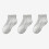 Cotton Low-Cut Seamless Kids Socks Gray 3-Pack 3
