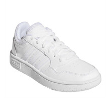(12 UK Child, White) Adidas Childrens/Kids Hoops 3.0 Basketball Trainers