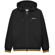 (XL, Black/Gold) Lambretta Mens Hooded Sweat Jacket