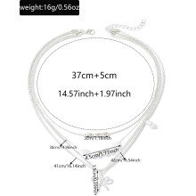 Gold Necklace for Women Silver Choker with Charms