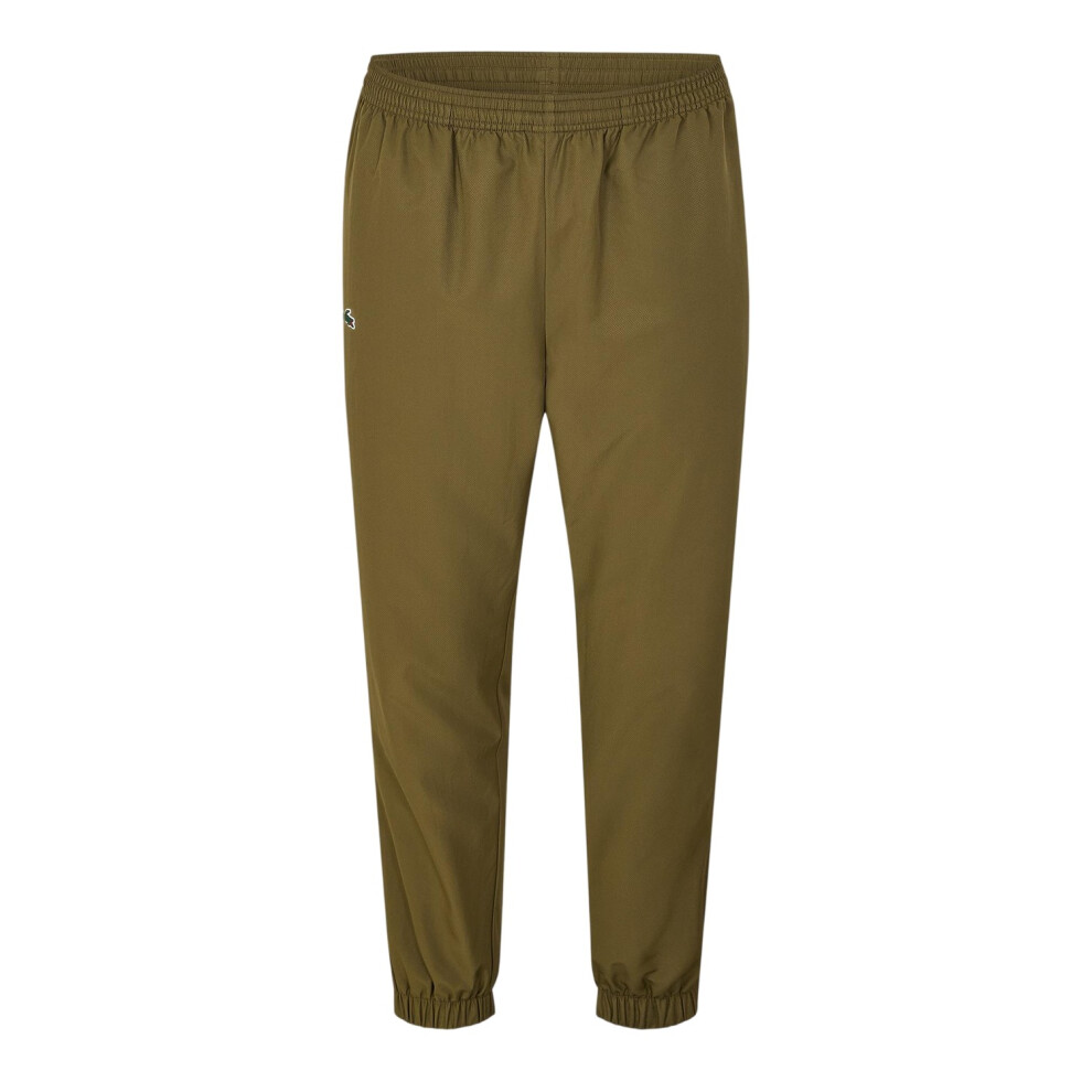 Lacoste (L R, Olive Green) Mens Taffeta Logo Tracksuit Bottoms