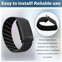 Compatibel met 4.0 Dames Heren Polsband Gebreide Verwisselbare Band Horlogeband Beschermer Sport Polsband Zwart