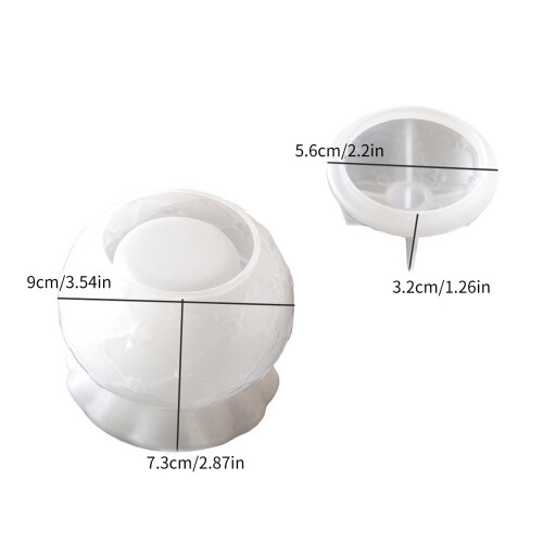 Silicone Jar Mold for Concrete Cement Plaster Epoxy Resin 2