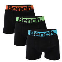 (XXL, Black) Bench Mens Action Logo Boxer Shorts (Pack of 3)