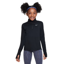 (13 Years, Black) Nike Girls Dri-FIT Half Zip Long-Sleeved Top