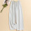 Women's Striped High-Waisted Sleep Pants Gray 1