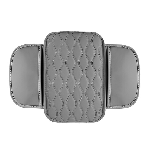 Car Armrest Cushion Cover Leather with Storage Pocket 1