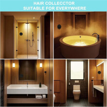 2 ST Hair Catcher Dusch, Väggmonterad Sugande Håruppsamlare, Hårfälla för Duschavlopp, Återanvändbar Duschvägg Hair Catcher, A