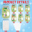 Easter Basket Message-in-a-Bottle Greeting Cards 3.4x5.8 2