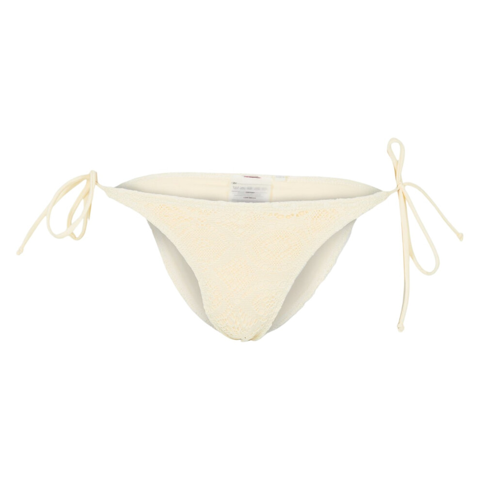 Photos - Swimwear Brave Soul Womens/Ladies Crochet Bikini Bottoms(14 UK, Yellow)