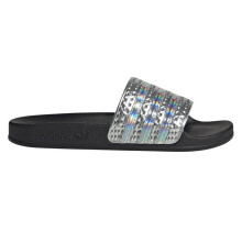 (7 UK, Black) Adidas Childrens/Kids Adilette Slides
