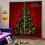 Christmas Curtains Polyester Red Snowflake Design 2 Panels 3