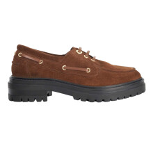 (7 UK, Brown) Dune London Womens/Ladies Venetian Leather Lace Up Boat Shoes