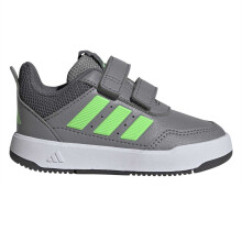 (5 UK Child, Grey/Green) Adidas Baby Boys Tensaur Stripe Detail Trainers