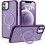 Purple Translucent iPhone 12/12 Pro Case with Magnetic Ring 1
