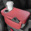 Car Armrest Cushion PU Leather with 2 Cup Holders and Side 8