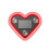 Solar-powered heart-shaped LED ambient light for car 2